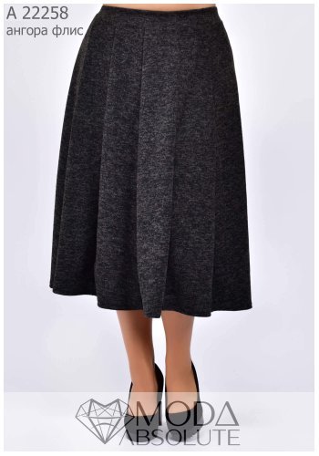 Тепла спідниця міді А 22258